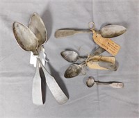 Group of 6 G. Baker Coin Silver Spoons