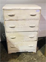 pianted deco 4 drawer dresser