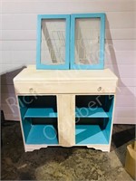 Deco china cabinet w/ 2 doors ( removed )