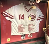 PETE ROSE AUTOGRAPHED #14 REDS JERSEY