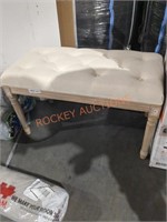 White Cushion Bench