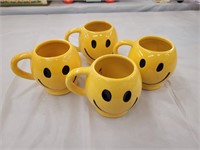 McCoy Pottery Smiley Face Mugs