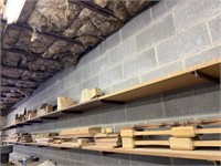 Two Shelves of Wood Trim and Remnants