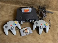 Nintendo 64 With Two Controllers and Two Games