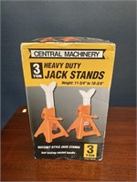 2 Central Machinery Heavy Duty Jack Stands