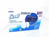 Scott brand coreless jumbo roll tissue dispenser