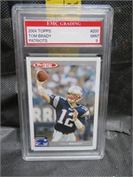 Tom Brady Mint 9 Graded Card