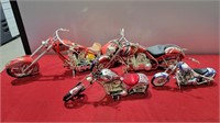 4 large diecast motorcycles