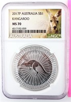 Coin 2017-P Australia Kangaroo Certified $