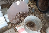 Saw blade, wheel & measure