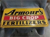36" x 18" Armour's Fertilizers sign