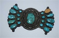 Sterling Silver Brooch w/ Turquoise