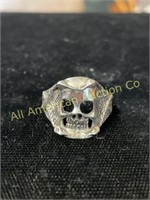 Sterling silver "Skull" ring, size 9.75