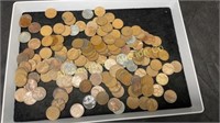 1 pound of 1940's & 50's "Wheat pennies, unsorted