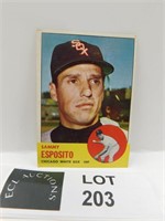 1963 TOPPS SAMMY ESPOSITO BASEBALL CARD