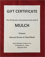 Gift Card - 1 Pickup Load of Mulch