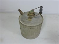 Small galvanized kerosene can
