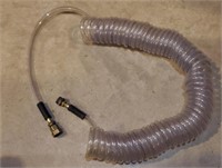 50 ft Coiled Water Hose w/ Brass Ends