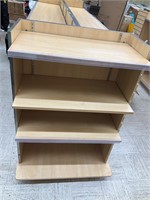 Commercial wood shelf