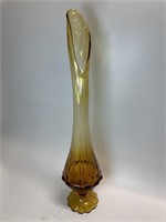 Viking Swung? Amber Glass Vase 25”