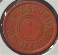 1 Missouri sales tax token