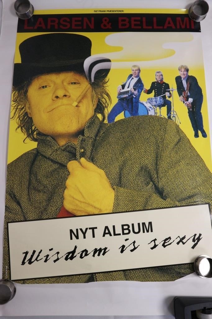 Plakat, Kim Larsen & Bellami "Wisdom sexy" | Campen Auktioner A/S