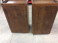 2) Wooden Cabinets 31"h x 18"w x 12" d