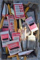 Large selection of paint brushes