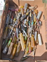Large assortment of vintage screwdrivers
