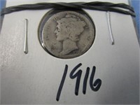 1916 Mercury Dime