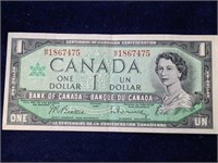1967 Canada Centennial One Dollar Bill