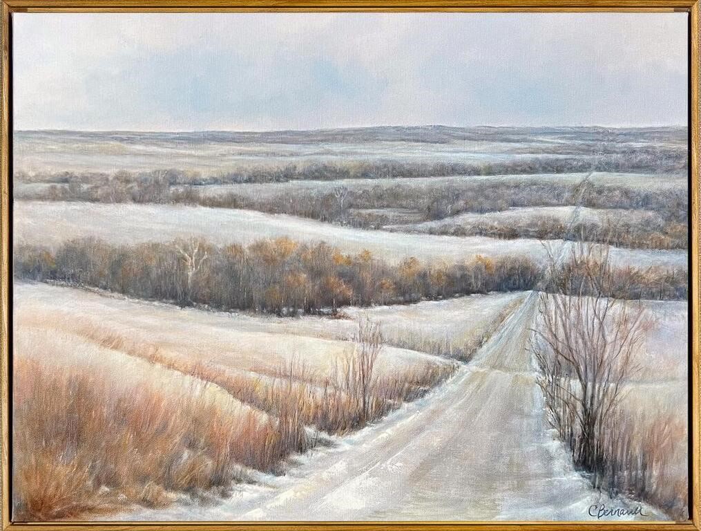 Carrie Bernauer "Walking Slowly on Our Snowy Road"