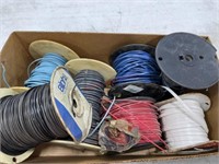 BOX OF MISC ELECTRICAL WIRE