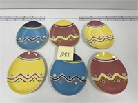 Easter Egg Candy Dishes Snack Plates