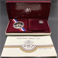 1984 Proof Silver LA Olympics Silver Dollar