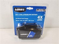 NEW Hart: 20V 4.0Ah Lithium-Ion Battery