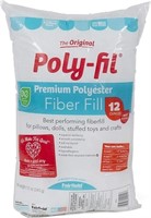 Fairfield FAIPFT12 Fiber Poly Fil Bag, 12 oz, Whit