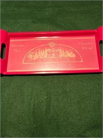 ITALIAN RED TRAY