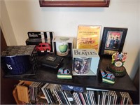 Shelf of The Beatles Memorabilia