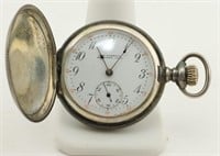M.W. Bassett Sterling Silver Pocket Watch
