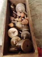 Wooden Box w/ Grinding & Sanding Wheels
