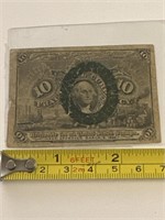 10 cents fractional currency