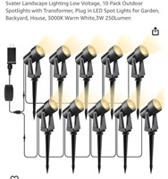Svater Landscape Lighting Low Voltage, 10 Pack