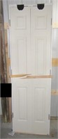 French door style pantry door with jam. Measures