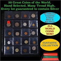 20 Great Coins of the World, hand selected, many t