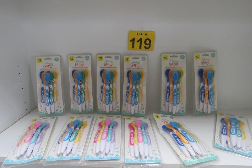 12 Packs New Mickey & Minnie Disney Spoons