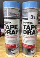 Easy Mask, Tape Drape, 3.94'x72', 2ct