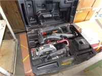 Craftsman cordless tools and case