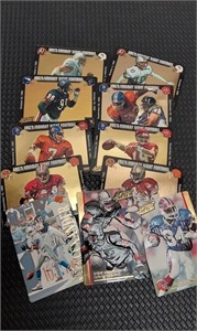Action-packed collectible football cards.qty 11