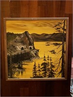 Painting of Cave Rock